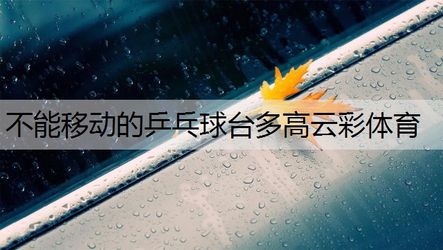 <strong>不能移动的乒乓球台多高云彩体育</strong>