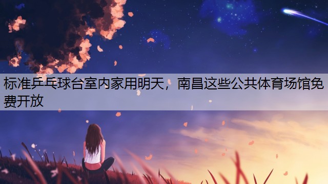 <strong>标准乒乓球台室内家用明天，南昌这些公共体育场馆免费开放</strong>