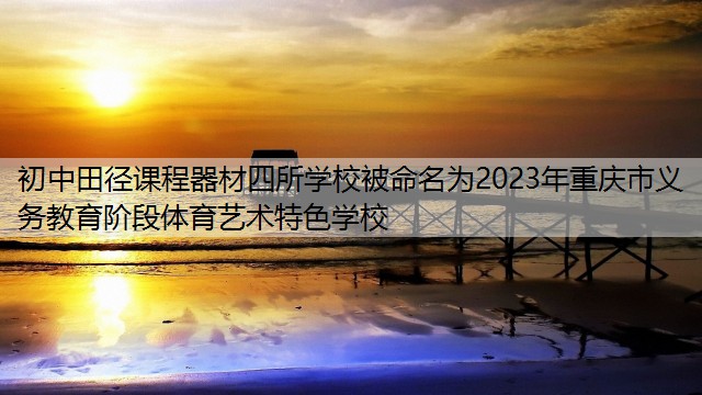 初中田径课程器材四所学校被命名为2023年重庆市义务教育阶段体育艺术特色学校