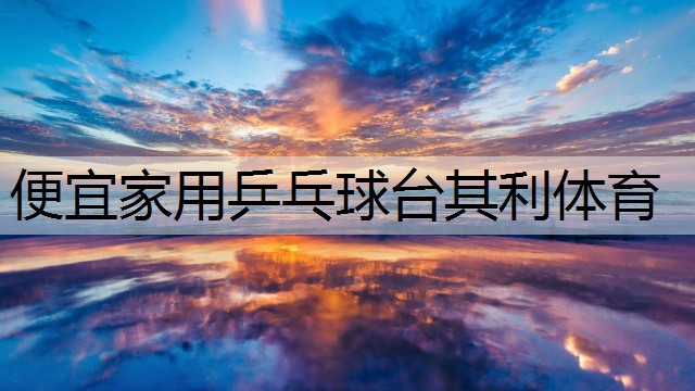 <strong>便宜家用乒乓球台其利体育</strong>