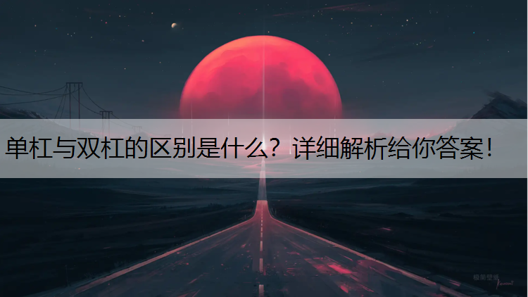 单杠与双杠的区别是什么？详细解析给你答案！